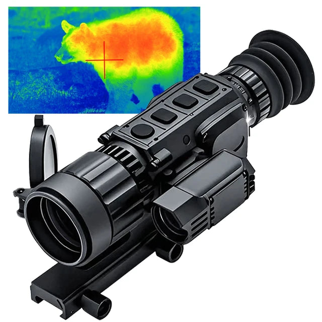 Night Thermal 640 x 512 TS Series Thermal Imaging Riflescope with Laser Rangefinder (50mm Lens, 50 Hz)
